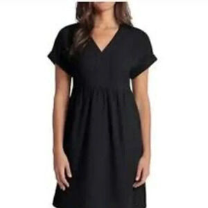 Briggs New York linen black dress size Medium